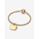 Charm Colgante Pandora Etiqueta Grabable Cuadrada Brillante