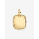 Charm Colgante Pandora Etiqueta Grabable Cuadrada Brillante