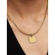 Charm Colgante Pandora Etiqueta Grabable Cuadrada Brillante