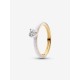 Anillo Pandora Corazón Chakra Blanco