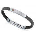 Pulsera de Acero y piel negra VICEROY
