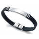 Pulsera de Acero y Caucho negro VICEROY Fashion