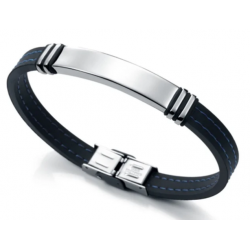 Pulsera de Acero y Caucho negro VICEROY Fashion