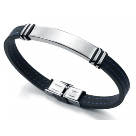 Pulsera de Acero y Caucho negro VICEROY Fashion