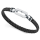 Pulsera de Acero y piel negra VICEROY