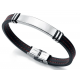 Pulsera de Acero y Caucho negro VICEROY Fashion