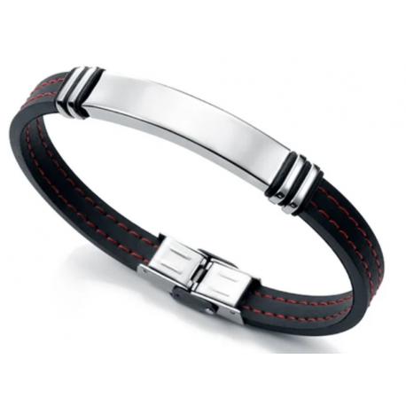 Pulsera de Acero y Caucho negro VICEROY Fashion
