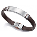 Pulsera de Acero VICEROY Piel Marrón