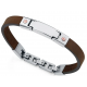 Pulsera de Acero VICEROY Piel Marrón
