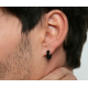 Pendientes Criolla de Acero IP negro VICEROY