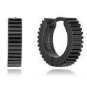 Pendientes Criolla de Acero IP negro VICEROY