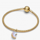 Charm Pandora Colgante Luna Creciente Brillante