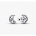 Pendientes Pandora de Botón Luna Brillante