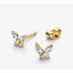 Pendientes Pandora de Botón Mariposa