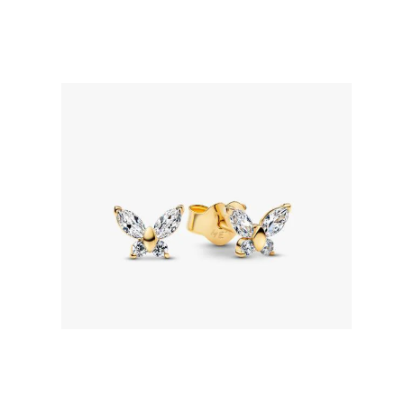 Pendientes Pandora de Botón Mariposa