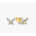 Pendientes Pandora de Botón Mariposa