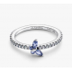 Anillo Pandora Mariposa Azul Brillante