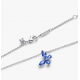 Collar Pandora Mariposa Azul