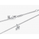 Collar Pandora Mariposa Blanca