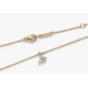 Collar Pandora Mariposa Blanca y oro