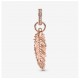 Charm Pandora Colgante Rose Pluma Brillante
