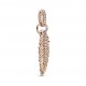 Charm Pandora Colgante Rose Pluma Brillante