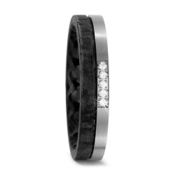 Anillo de Carbono ,Titanio y Diamantes TITAN FACTORY