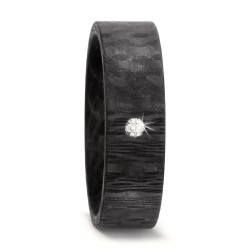 Anillo de Carbono ,Titanio y Diamantes TITAN FACTORY