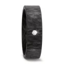 Anillo de Carbono ,Titanio y Diamante TITAN FACTORY