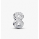 Charm Pandora Mini Símbolo Infinito Textura
