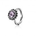 Anillo Pandora Flor amatista