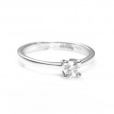 Anillo Oro Blanco y Diamante Davite & Delucchi brillante