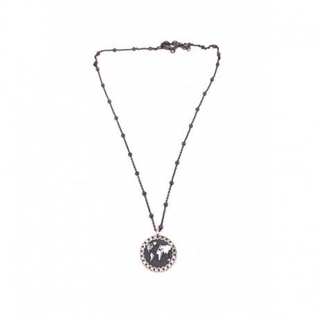 COLGANTE PLATA TOPSILVER BOLA DEL MUNDO