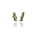 Pendientes de Plata Oro y Diamantes Colección Malabar 3641195
