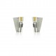 Pendientes Plata Oro y Diamante Audar