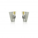 Pendientes Plata Oro y Diamante Audar
