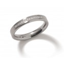Anillo de Titanio Antialergico y Diamantes Boccia