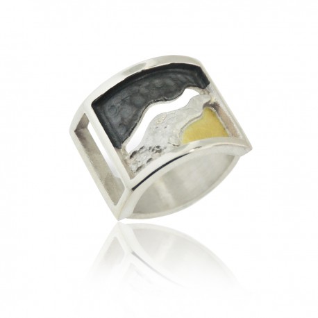 Anillo Plata y Oro