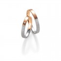 Alianzas de Boda Oro Blanco y Oro Rosa Breuning Basic Light