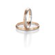 Alianzas de Boda Oro Blanco y Oro Rosa Breuning Basic Light