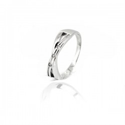 Anillo Plata y Diamante Zinzi