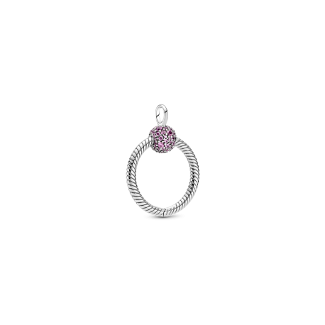 Colgante O Pandora Moments en Pavé Rosa