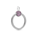 Colgante O Pandora Moments en Pavé Rosa