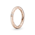 Anillo Logotipo y Corazones Pandora