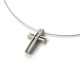 Cruz de Titanio Antialergico y Esmalte Negro