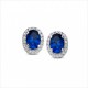Pendientes de Plata Naiomy Roseton Circo Azules N9I11