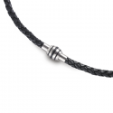 Collar de Cuero y Titanio Hombre