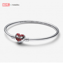 Pulsera Pandora Rígida on Cierre de Máscara Spider-Man de Marvel