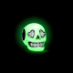 Charm Calavera Brillante que Brilla en la Oscuridad