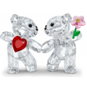 Figura Decorativa Swarovski Oso Kris Felices juntos